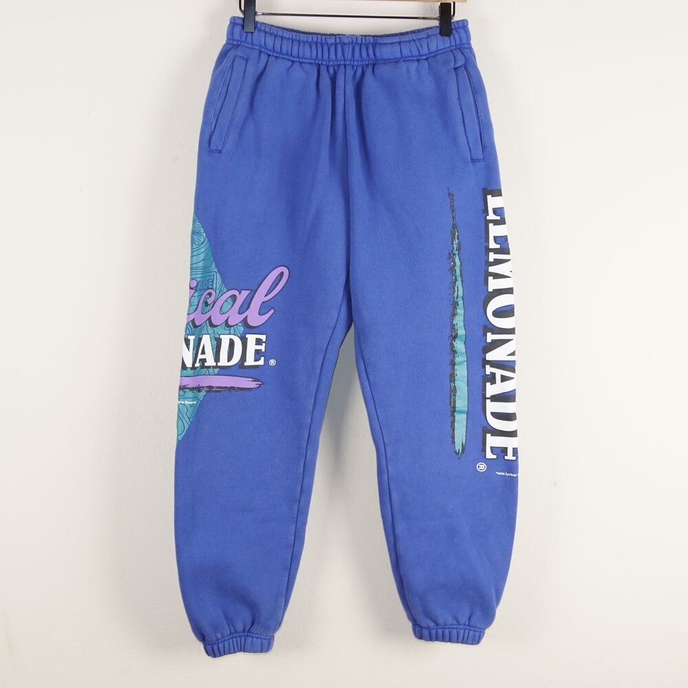 Lyrical Lemonade Blue Heavyweight 100% Cotton Sweatpants Mens Sz L